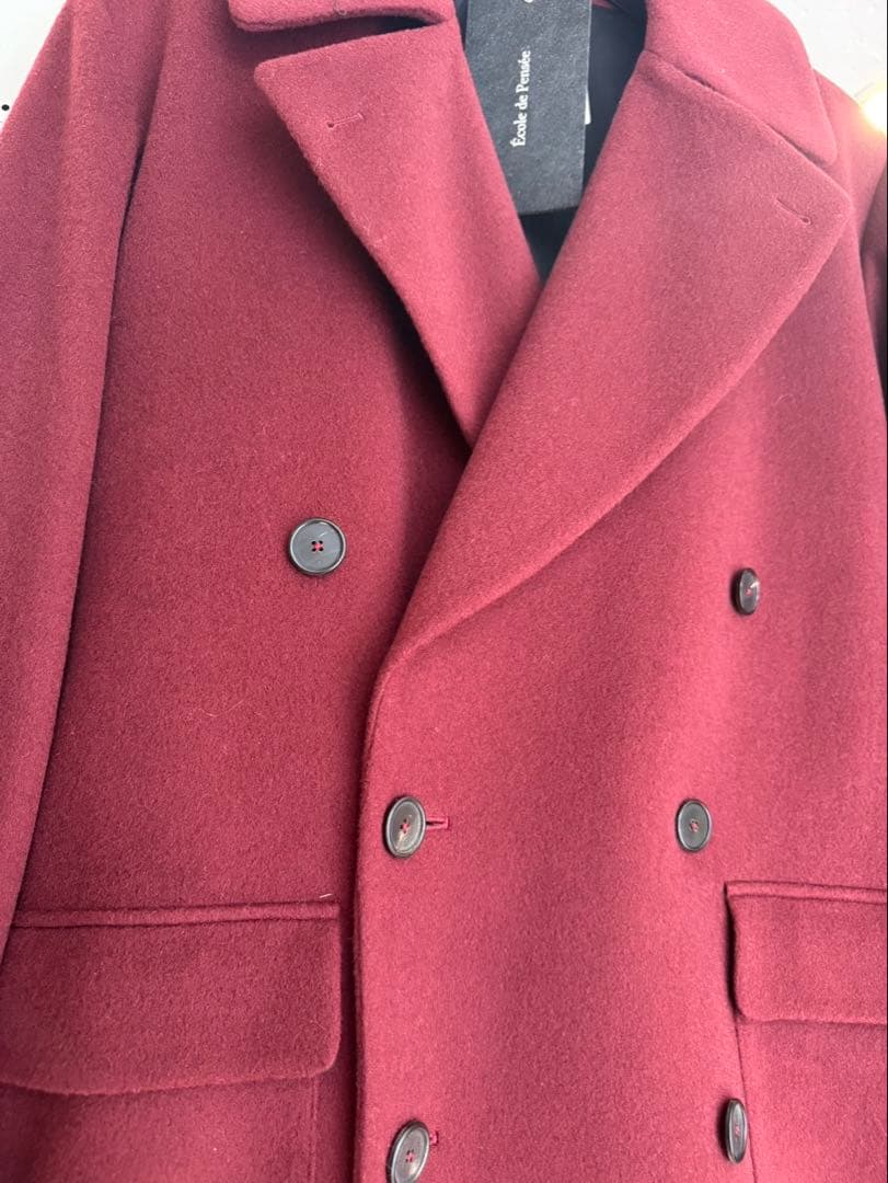 ecole de pensee カシミア混　オーバサイズ　コート　44