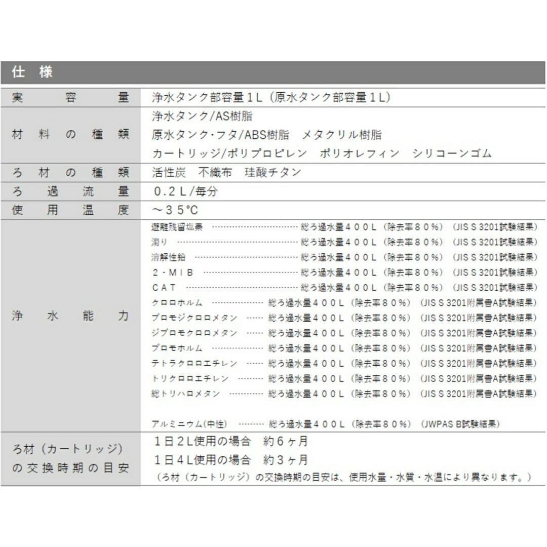 新品未使用✨ガイアの水135 ポット型浄水器 交換用カートリッジ 2個セット