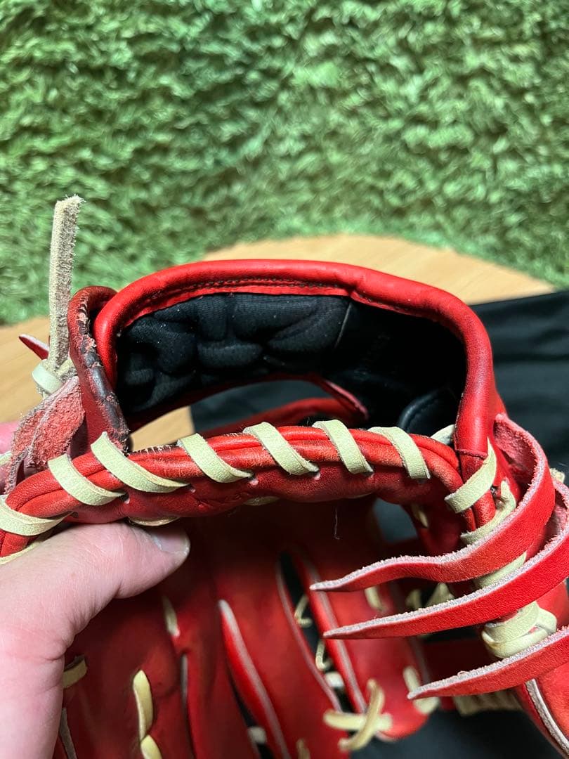 ウィルソンスタッフ デュアル 硬式内野手用DK型 Eオレンジ×キャメル