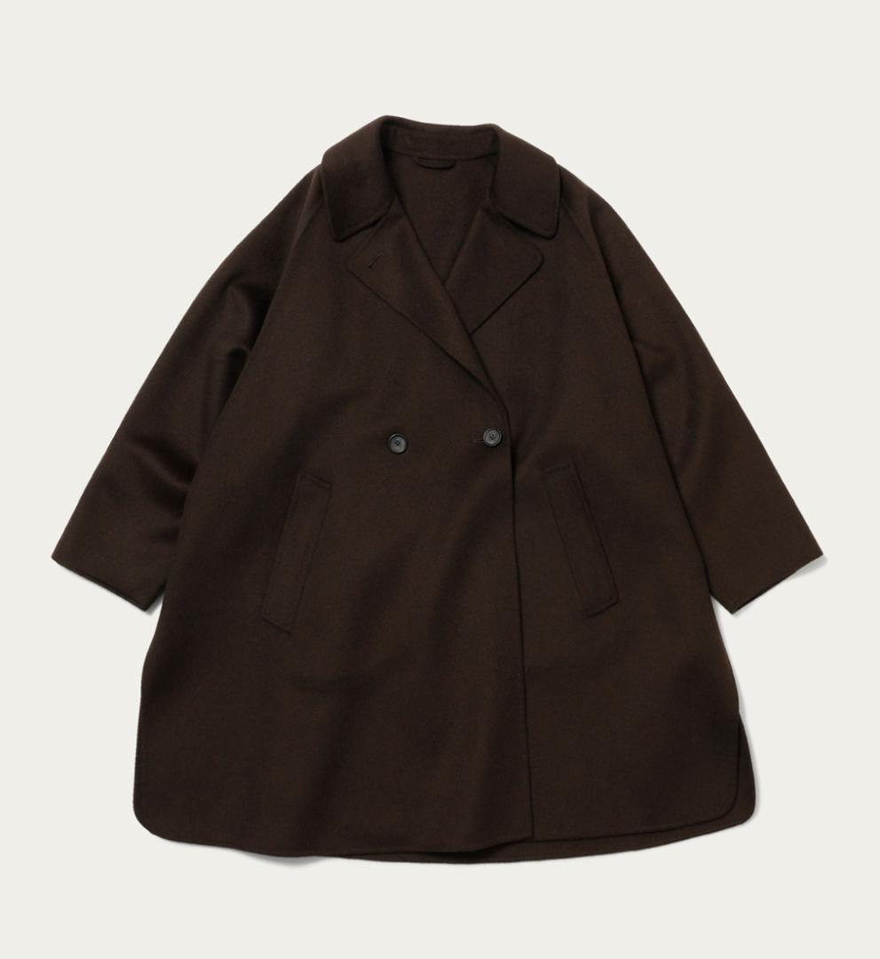 22aw Beauty & Youth リバー ポンチョ コート ブラウン S