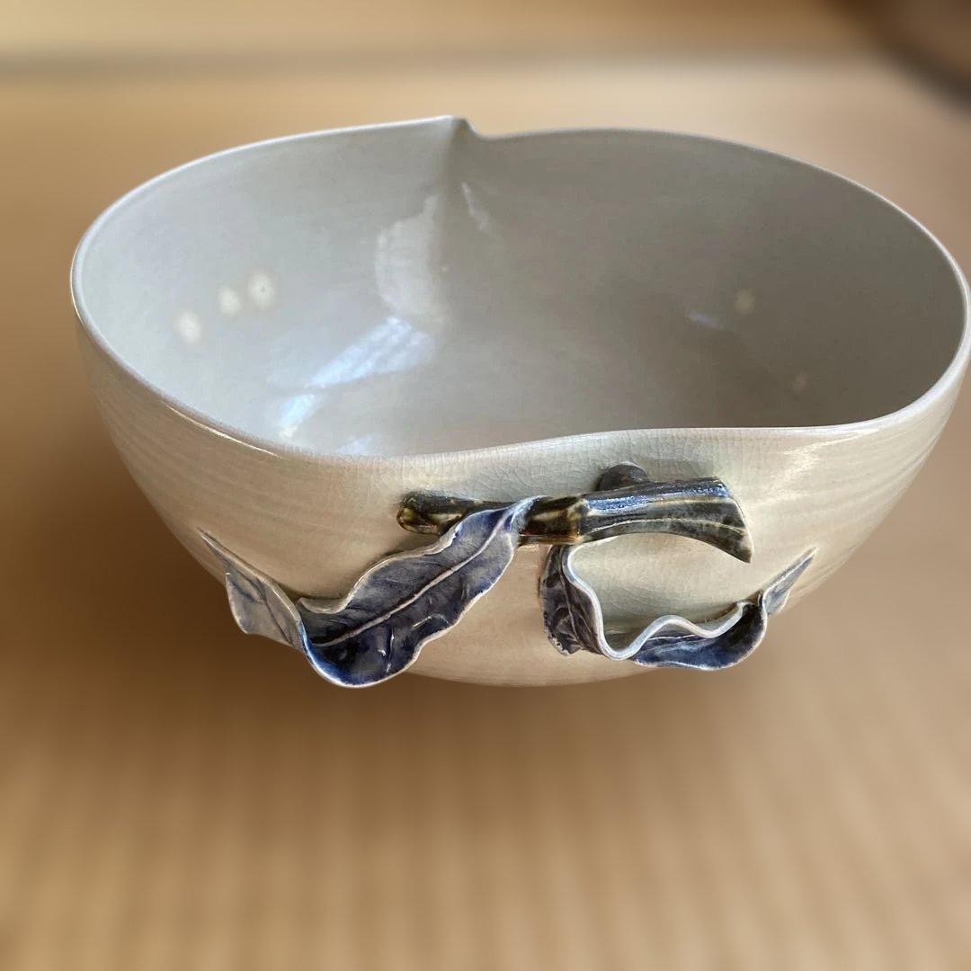 清水山麓　二代目　澤村陶哉　鉢　蕪　桜