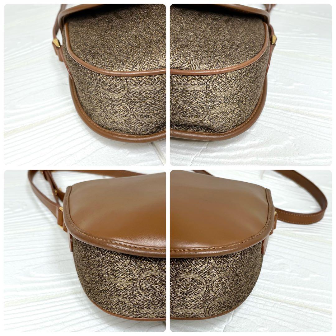 【希少性】✨極美品✨☘️GUCCI☘️✨ショルダーバッグ✨キャンバスレザー✨