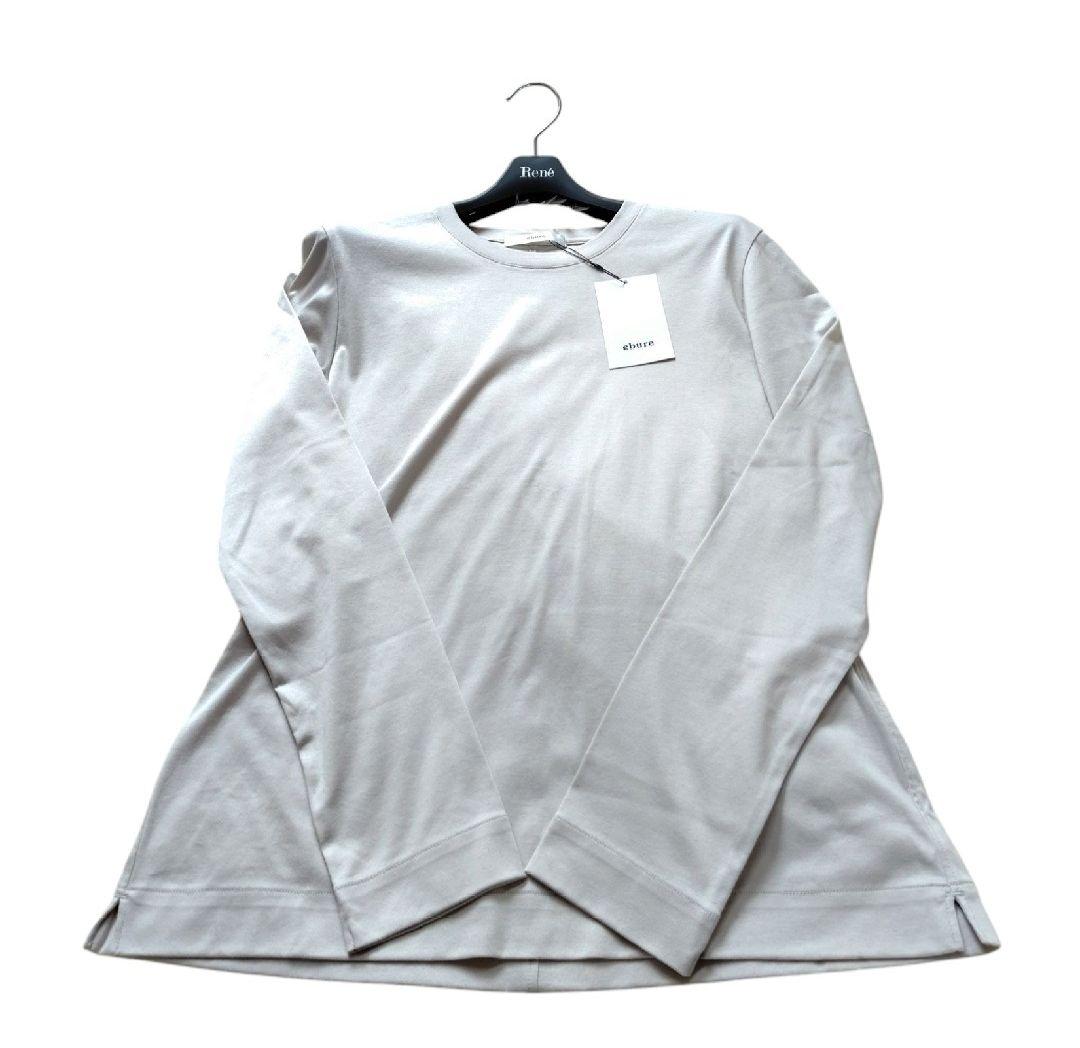 【ebure】25SS新品　ソフトスムースロングスリーブカットソー　38