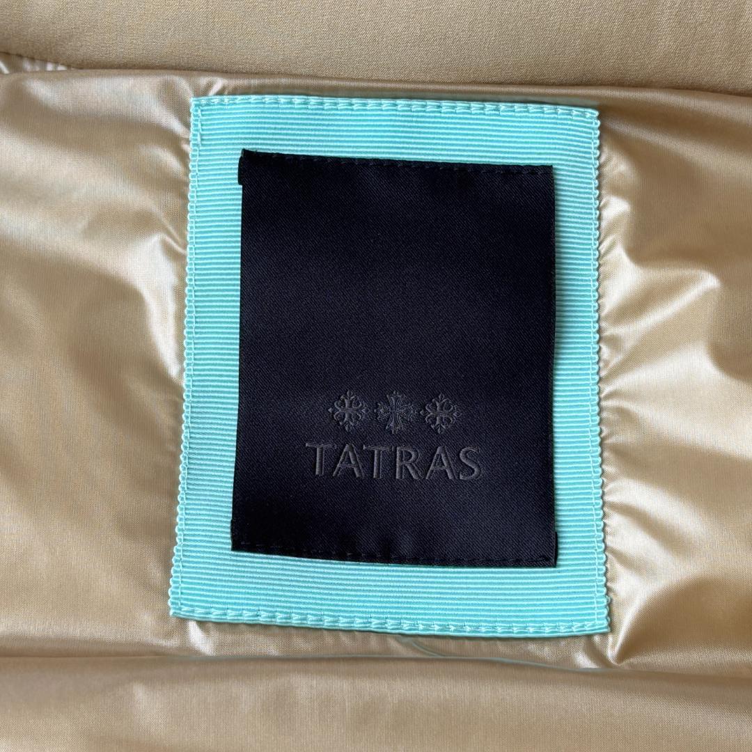 超美品 タトラス ピシアナ ダウン ロングベスト ベージュ 上品コーデ サイズ4