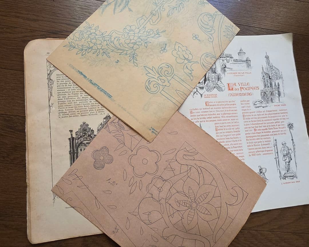 アンティーク雑誌　Journal des Ouvrages de Dames