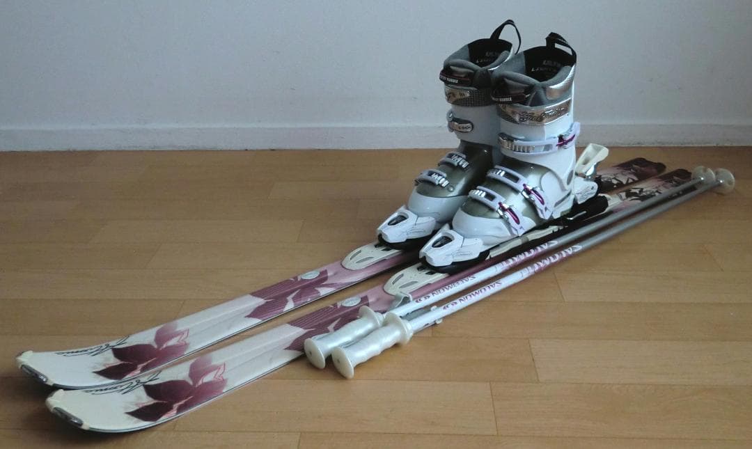 ■■送料無料■ATOMIC■女性用スキーセット■142/24-24.5■WAX■