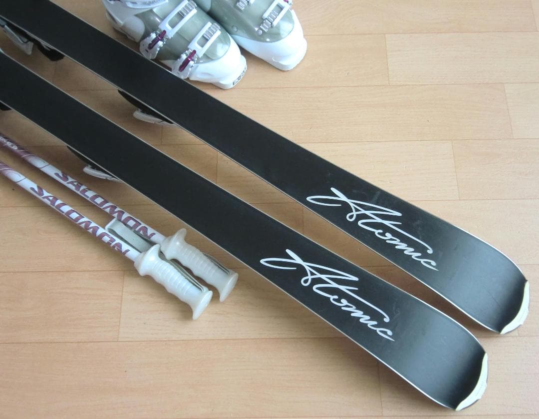 ■■送料無料■ATOMIC■女性用スキーセット■142/24-24.5■WAX■