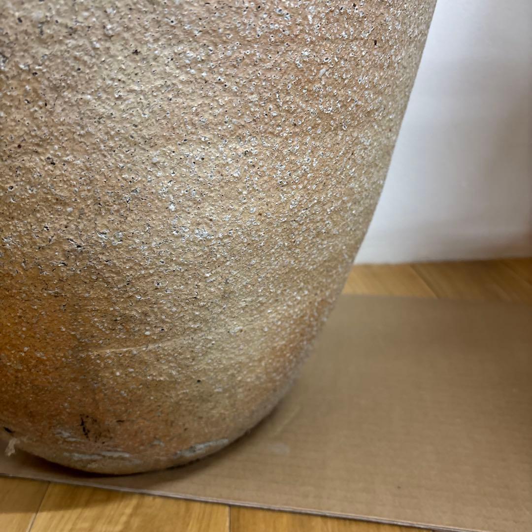 信楽焼 壺 高さ58 cm／和風 陶器 花器