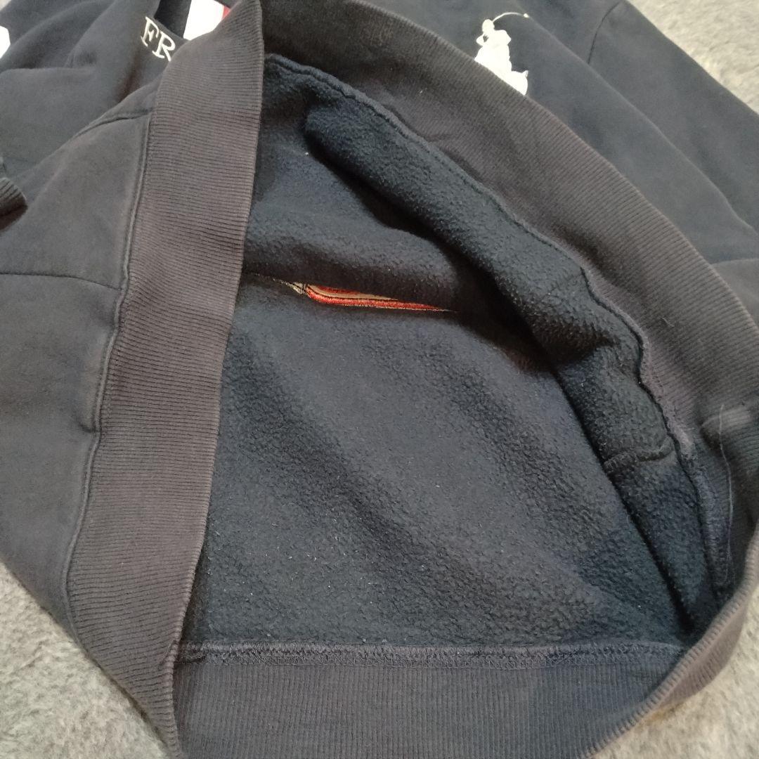 ラルフローレン パーカー ビッグポニー フランス 日本 国旗 刺繍 紺