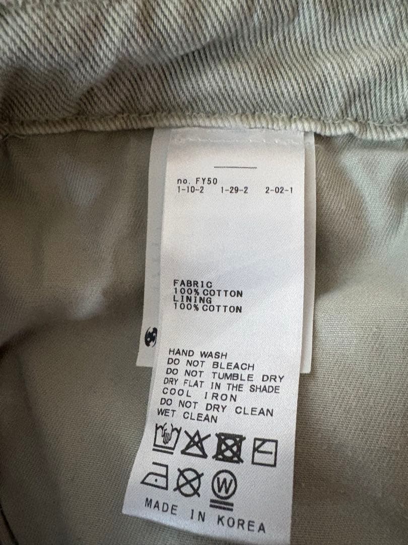 パンツ sansangear cotton wave pants 25aw gray