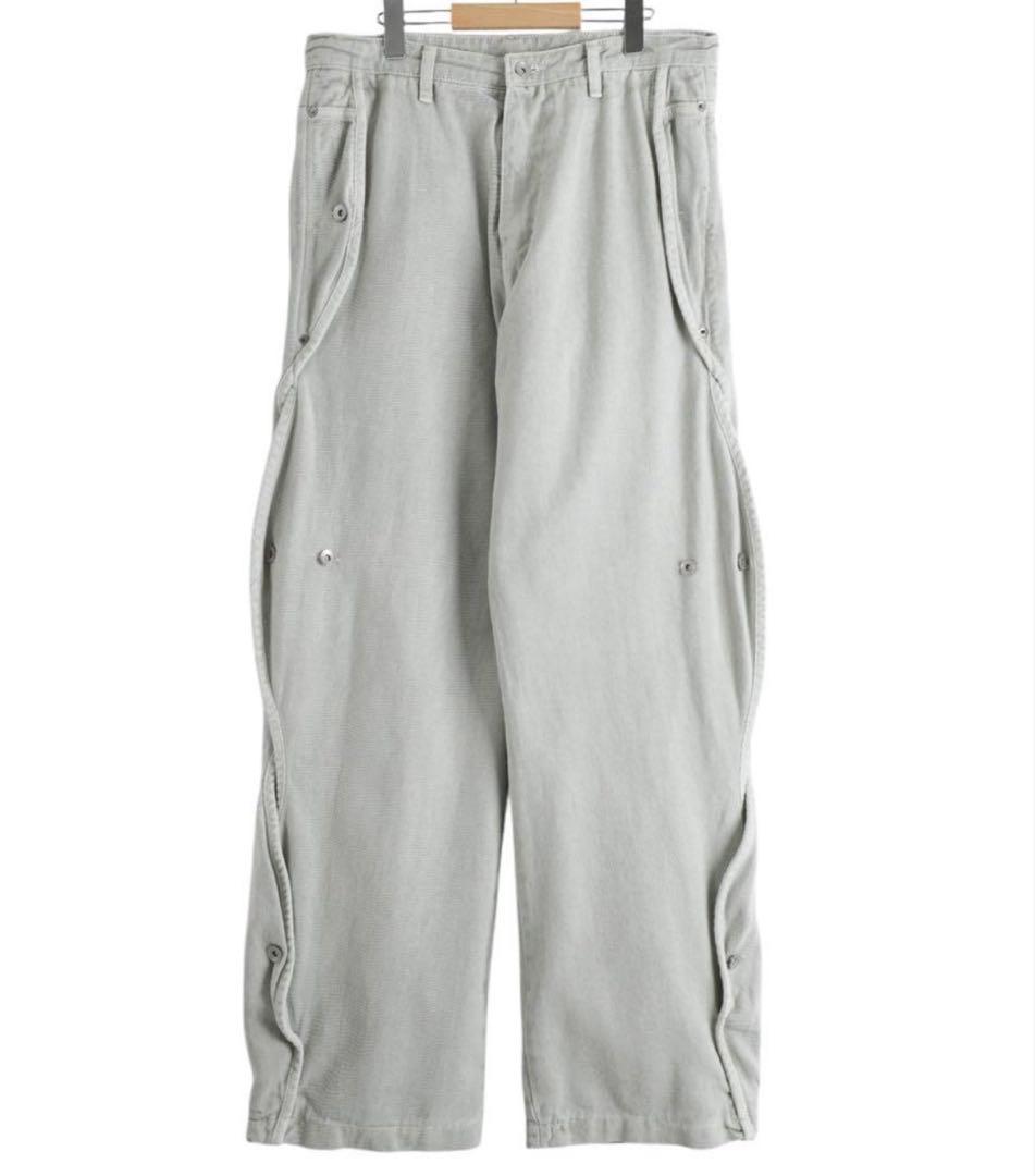 パンツ sansangear cotton wave pants 25aw gray