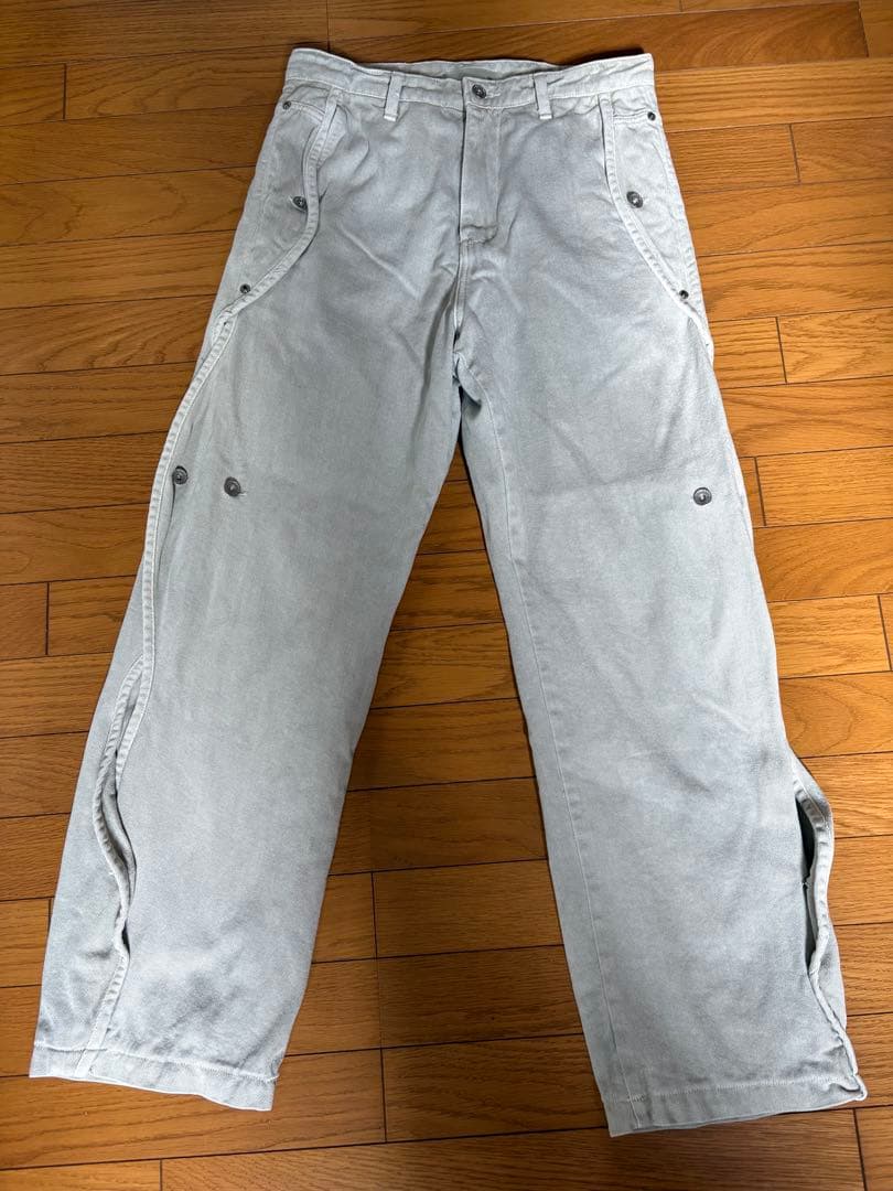 パンツ sansangear cotton wave pants 25aw gray