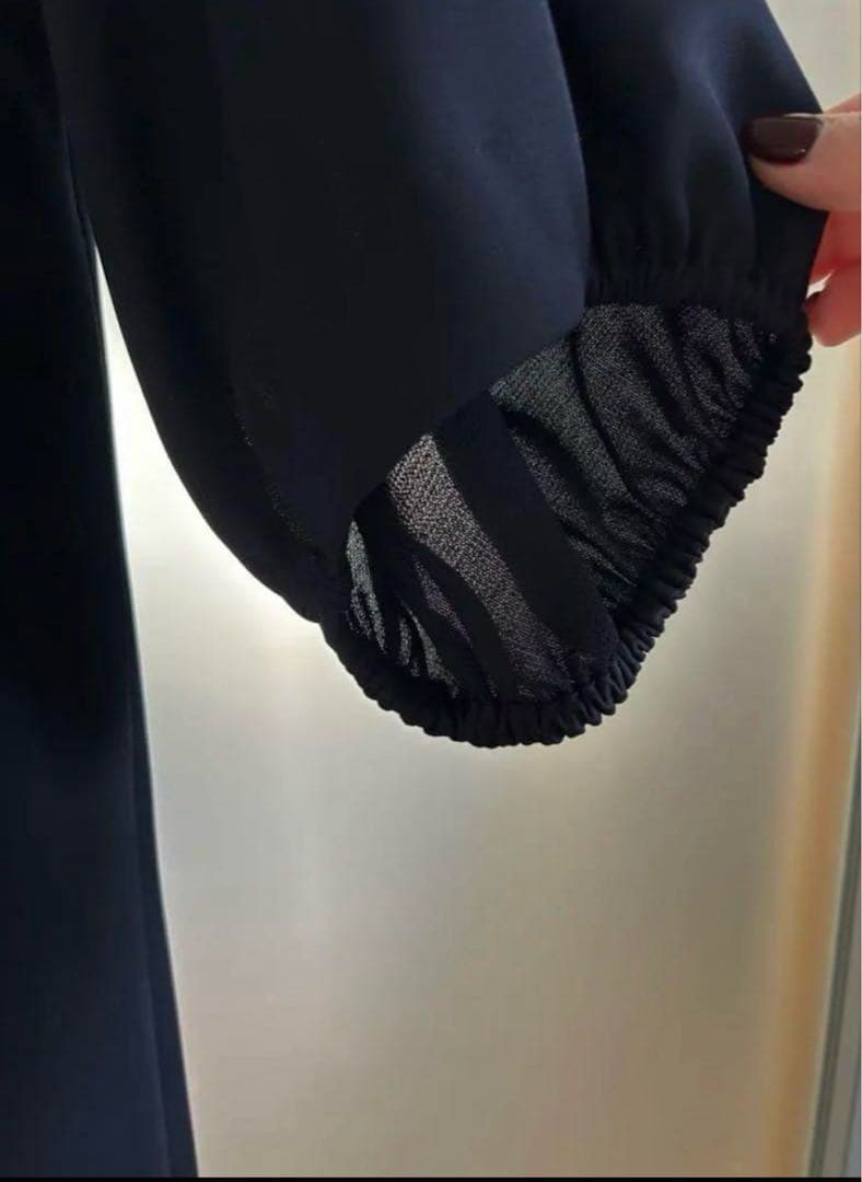 美品ADORE ドライクロスAラインワンピース