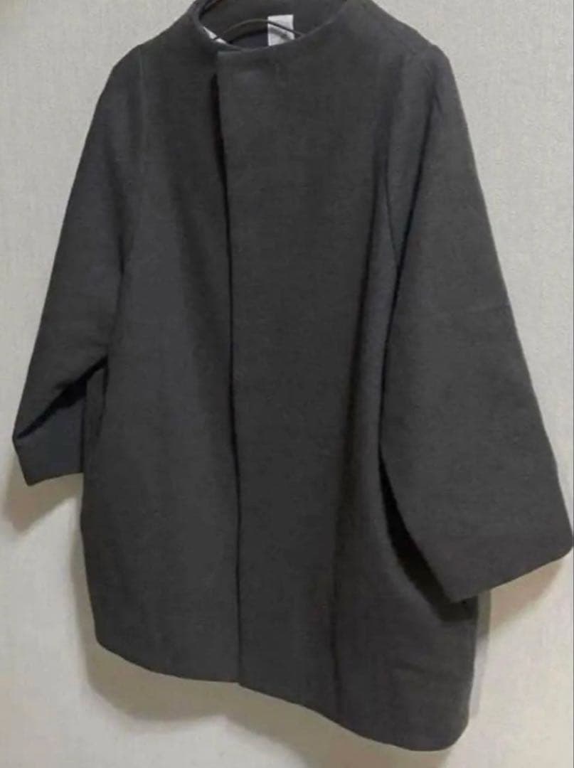 nitca コクーンコート ノーカラーコート