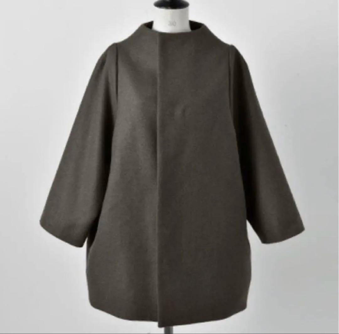 nitca コクーンコート ノーカラーコート