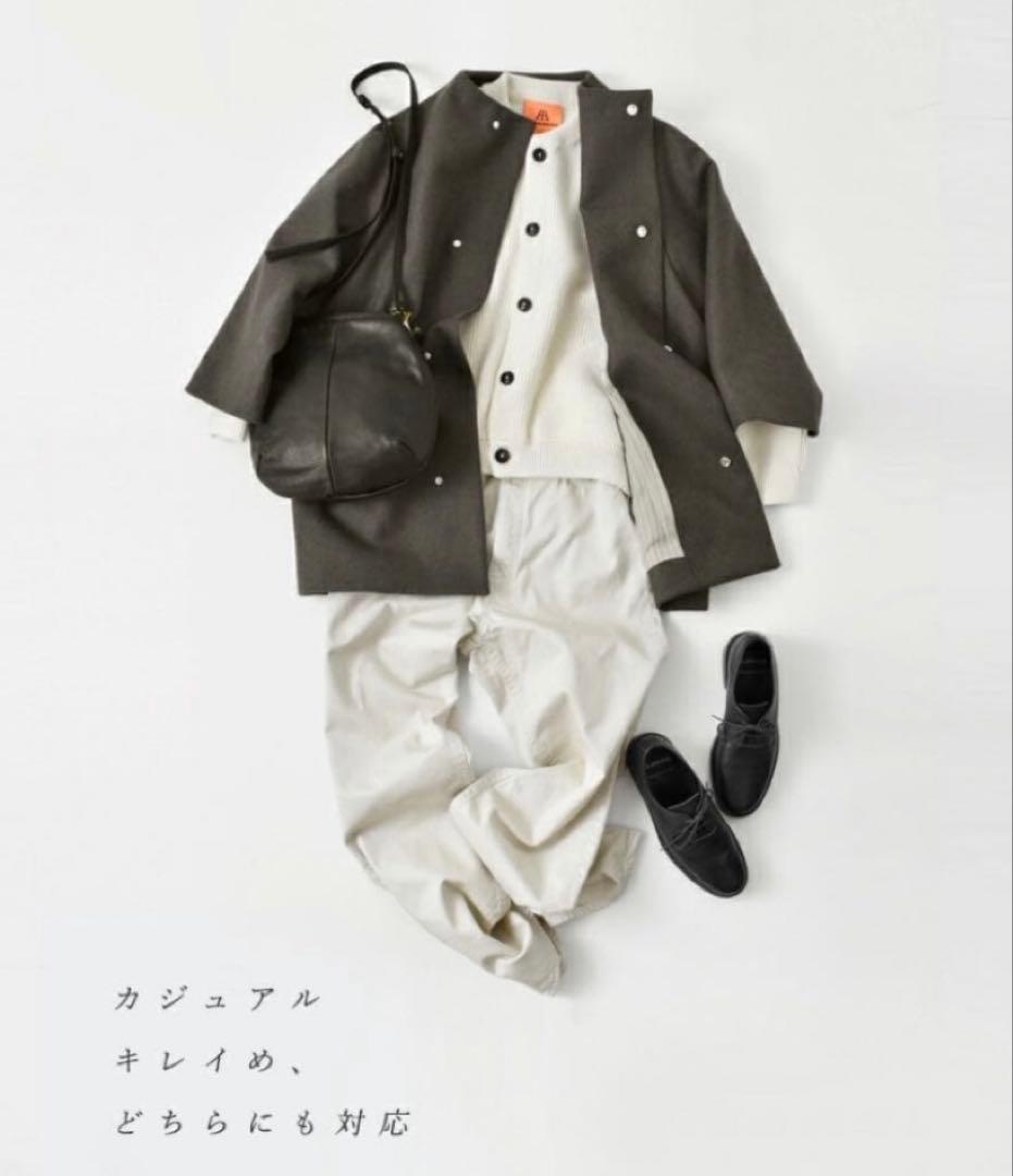 nitca コクーンコート ノーカラーコート