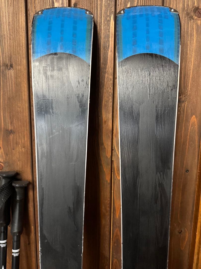 ロシニョールスキー板156とatomicポールセット