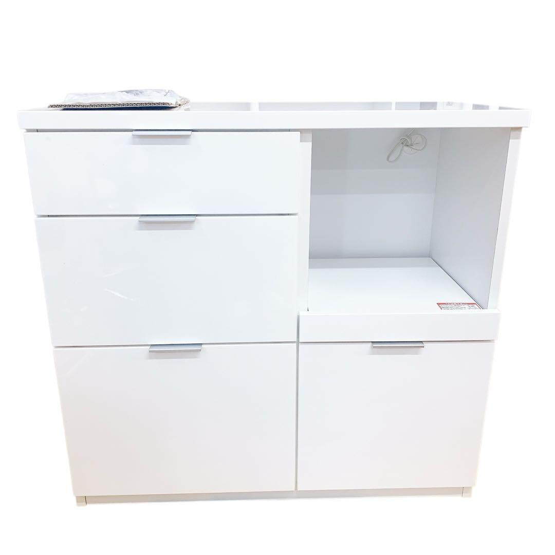 NITORI ニトリ エトナ90CT WH/SI カウンター　家具　インテリア