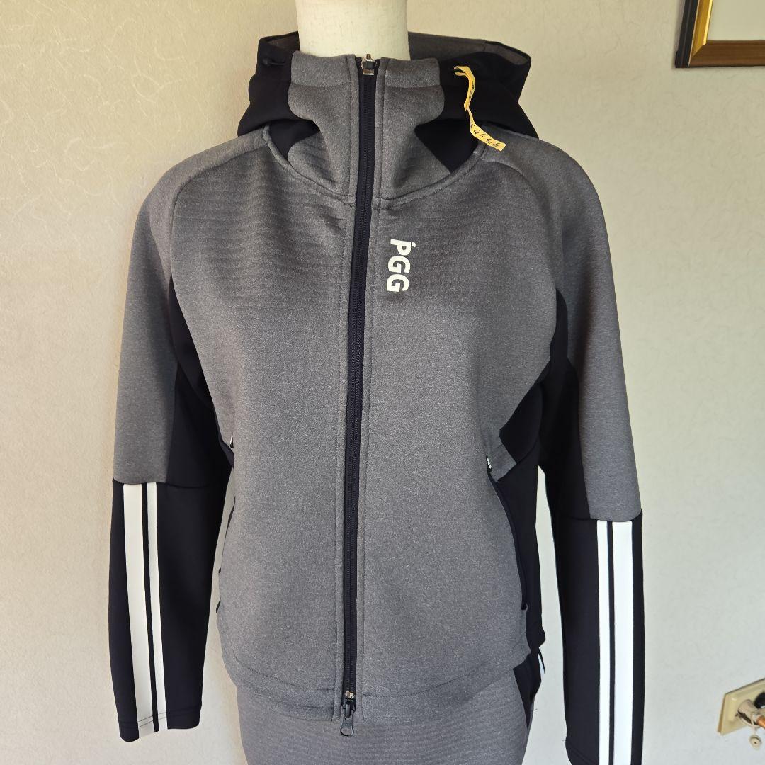 PGG フード付きゴルフウェア セットアップ グレー