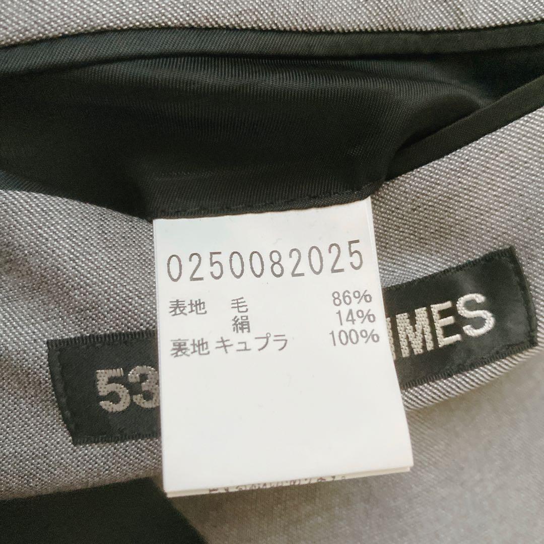 新品未使用タグ付き シルク混 5351プルーレスオムファム グレースーツ4