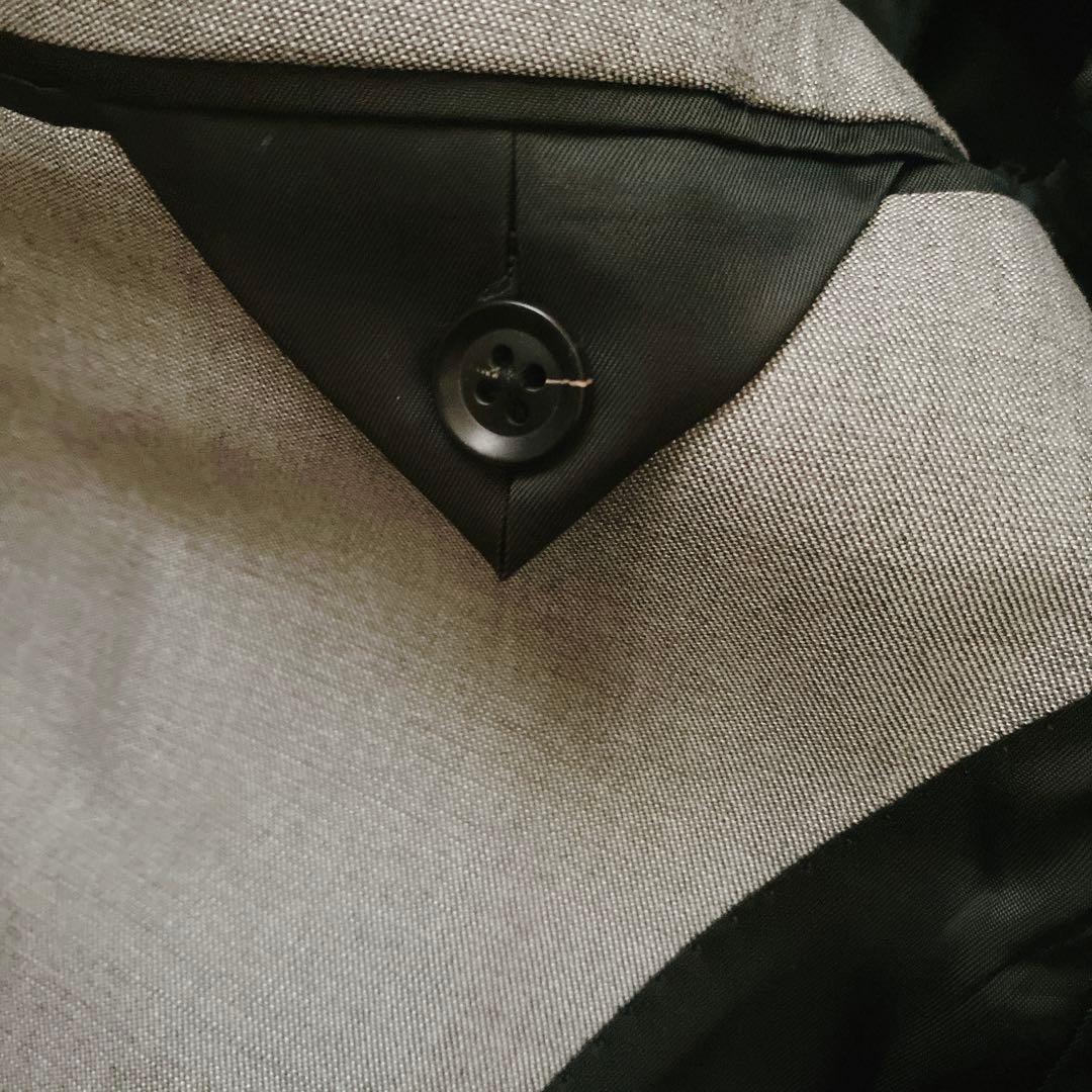 新品未使用タグ付き シルク混 5351プルーレスオムファム グレースーツ4