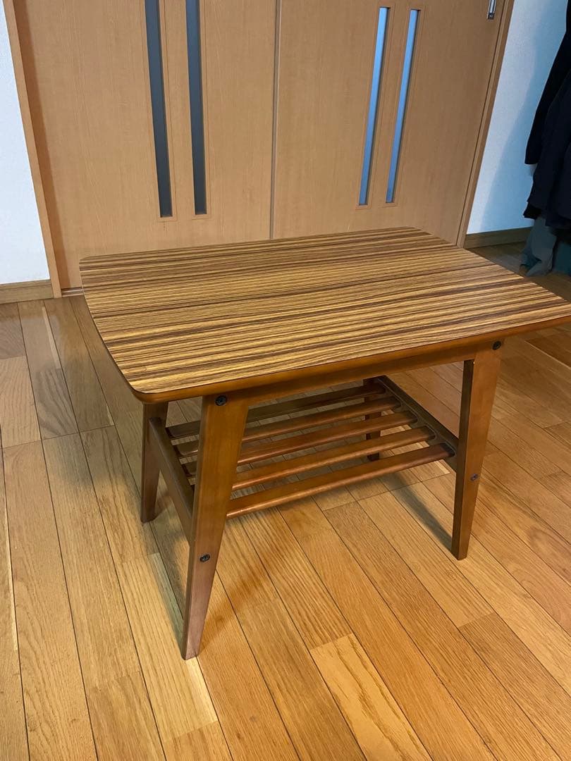 カリモク60　リビングテーブル小　ウォールナット　サイドテーブル