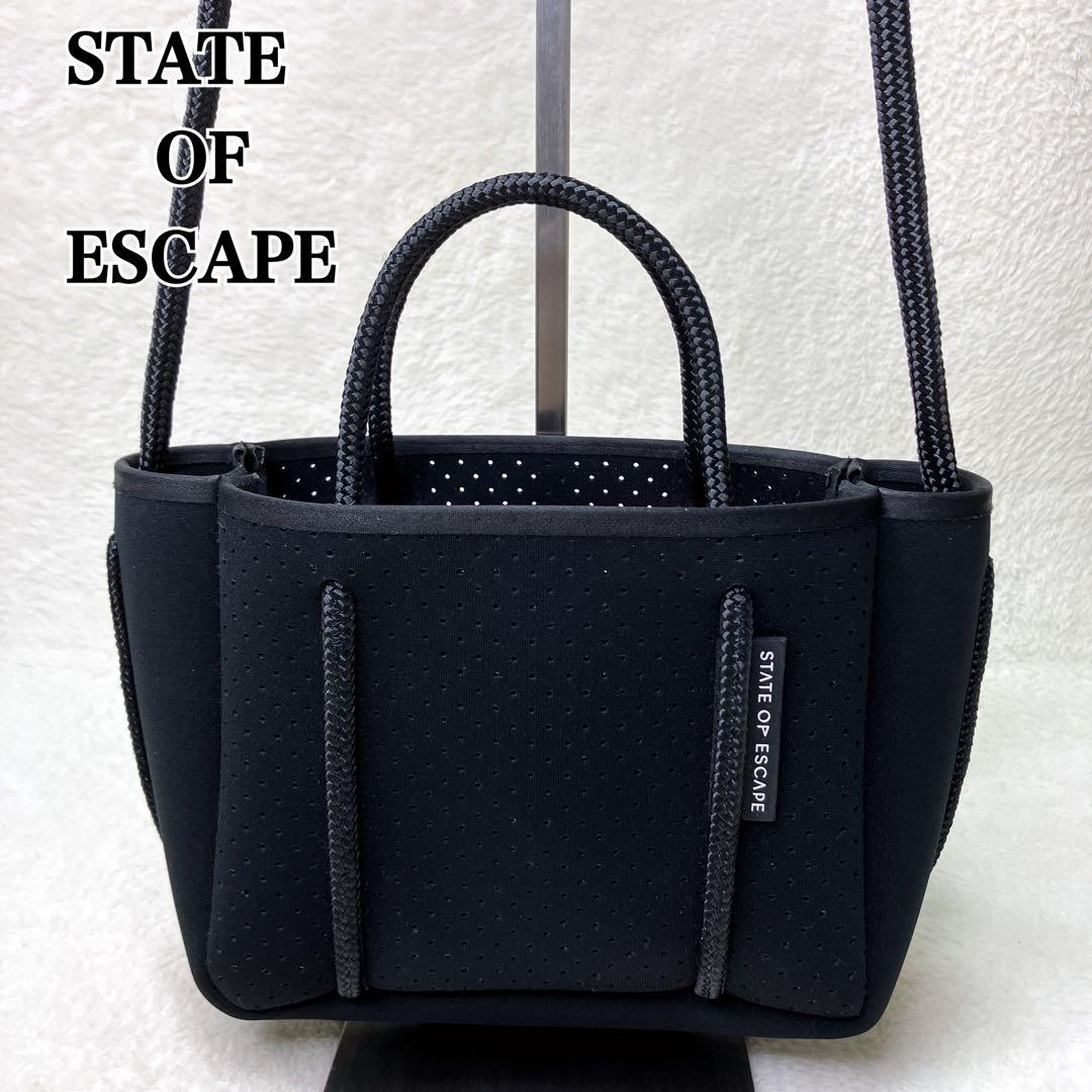 ステイトオブエスケープ ショルダーバッグ マイクロ 2way ブラック　極美品