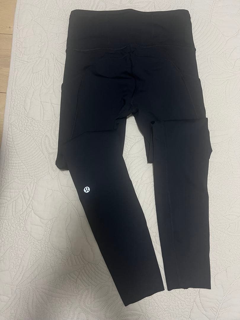 美品　Lululemon ランニング　ブラック　レギンス