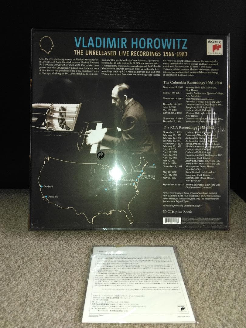 洋楽 Horowitz THE UNRELEASED LIVE RECORDINGS