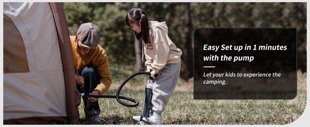 Naturehikeドーム型 エアーテント 2～3人用 ‎UPF50+