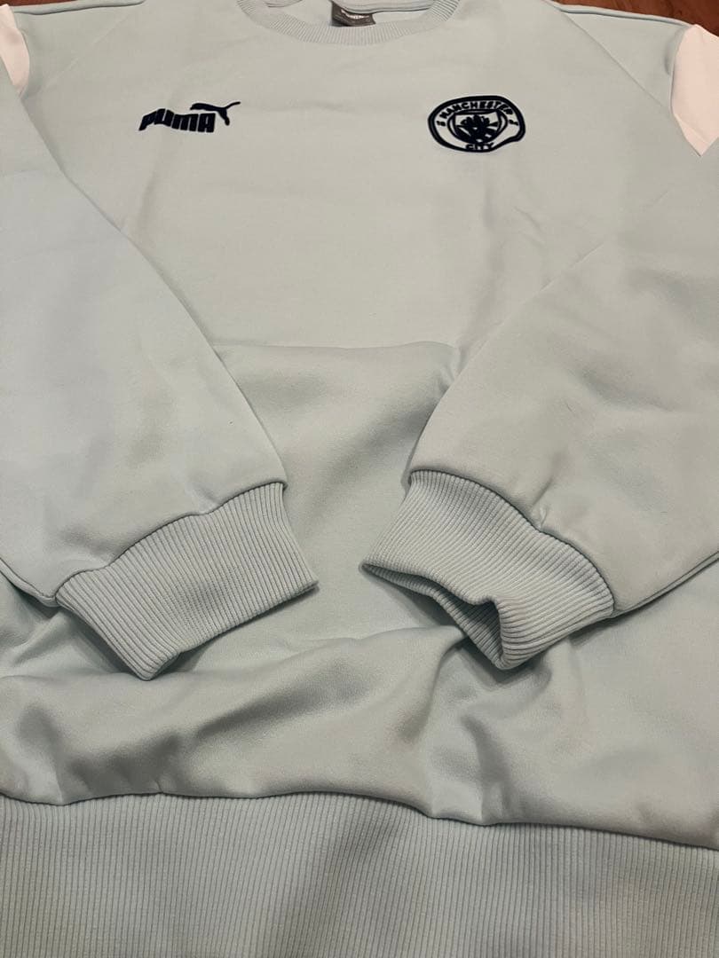 【美品】プーマ×マンチェスターシティ/スウェット/ドリルトップ XL