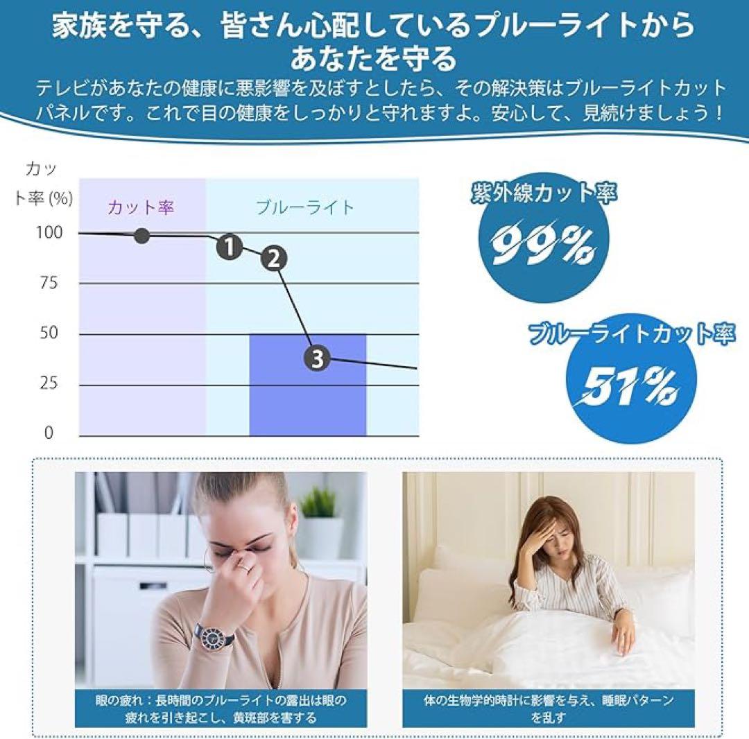 液晶テレビ保護パネル 55インチ テレビカバー 保護プロテクター クリア