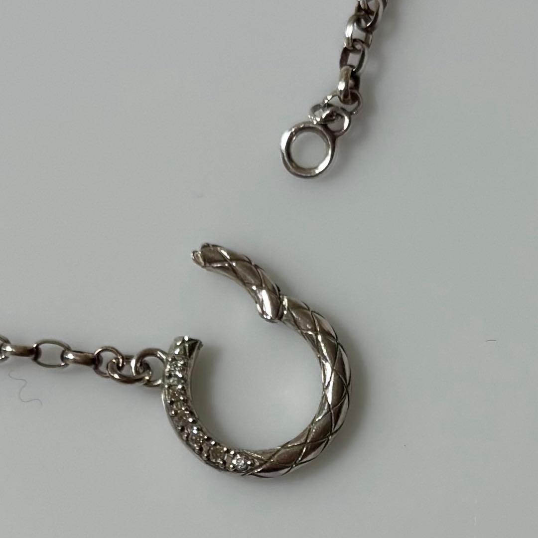 アガット シルバー ダイヤモンド ネックレス