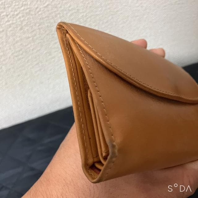 【未使用級】Whitehouse Cox 三つ折り財布 ブラウン（プー140④）