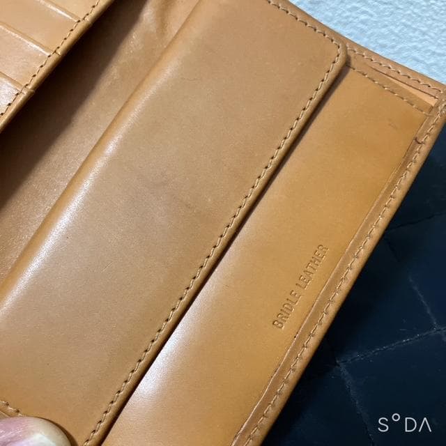 【未使用級】Whitehouse Cox 三つ折り財布 ブラウン（プー140④）