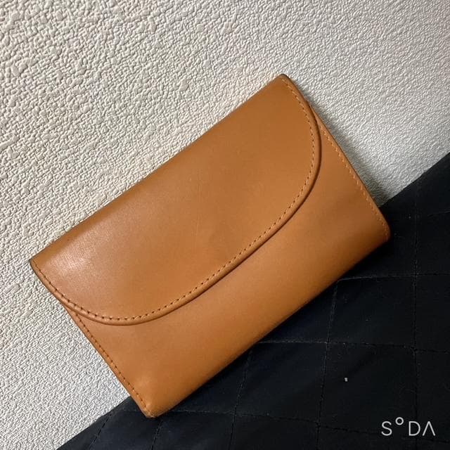 【未使用級】Whitehouse Cox 三つ折り財布 ブラウン（プー140④）