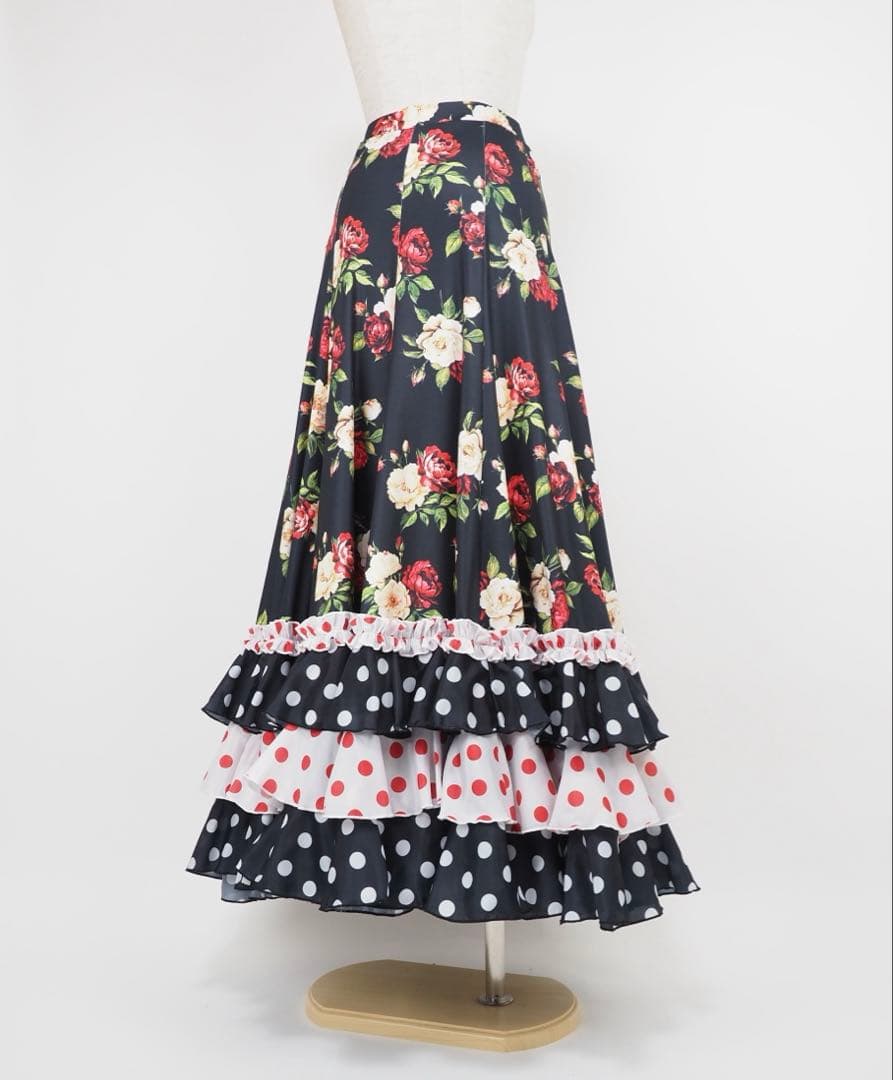 フラメンコ　ファルダ　※訳あり　新品　フラメンコ衣装　レッスンファルダ