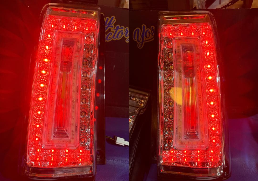 タントカスタム　la600s クリスタルアイ　フルLEDテール左右セット