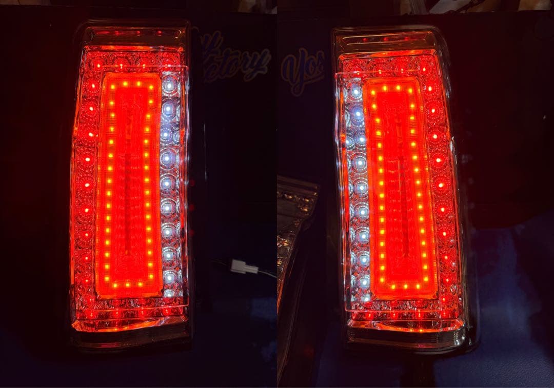 タントカスタム　la600s クリスタルアイ　フルLEDテール左右セット