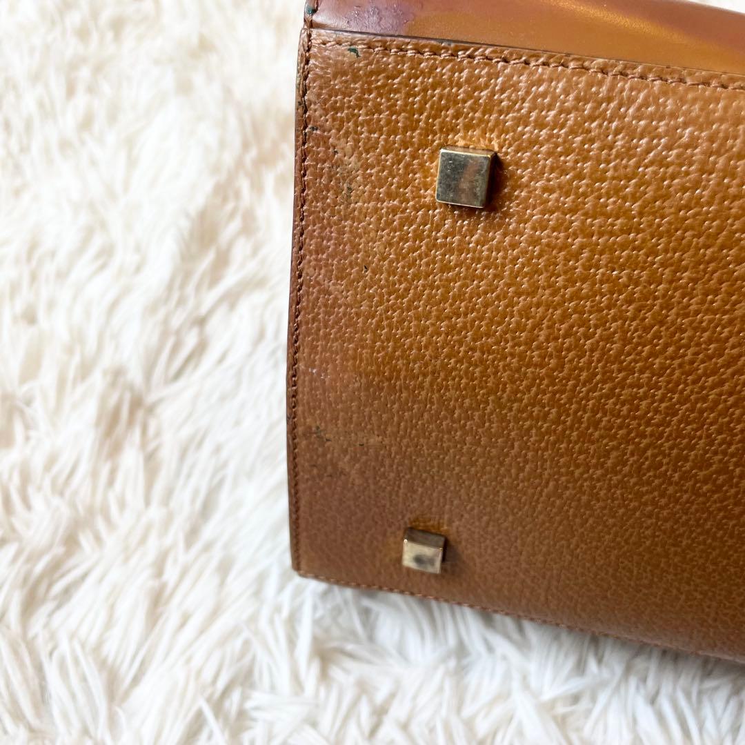 バッグ Max Mara Leather Tote Bag Brown Camel A4