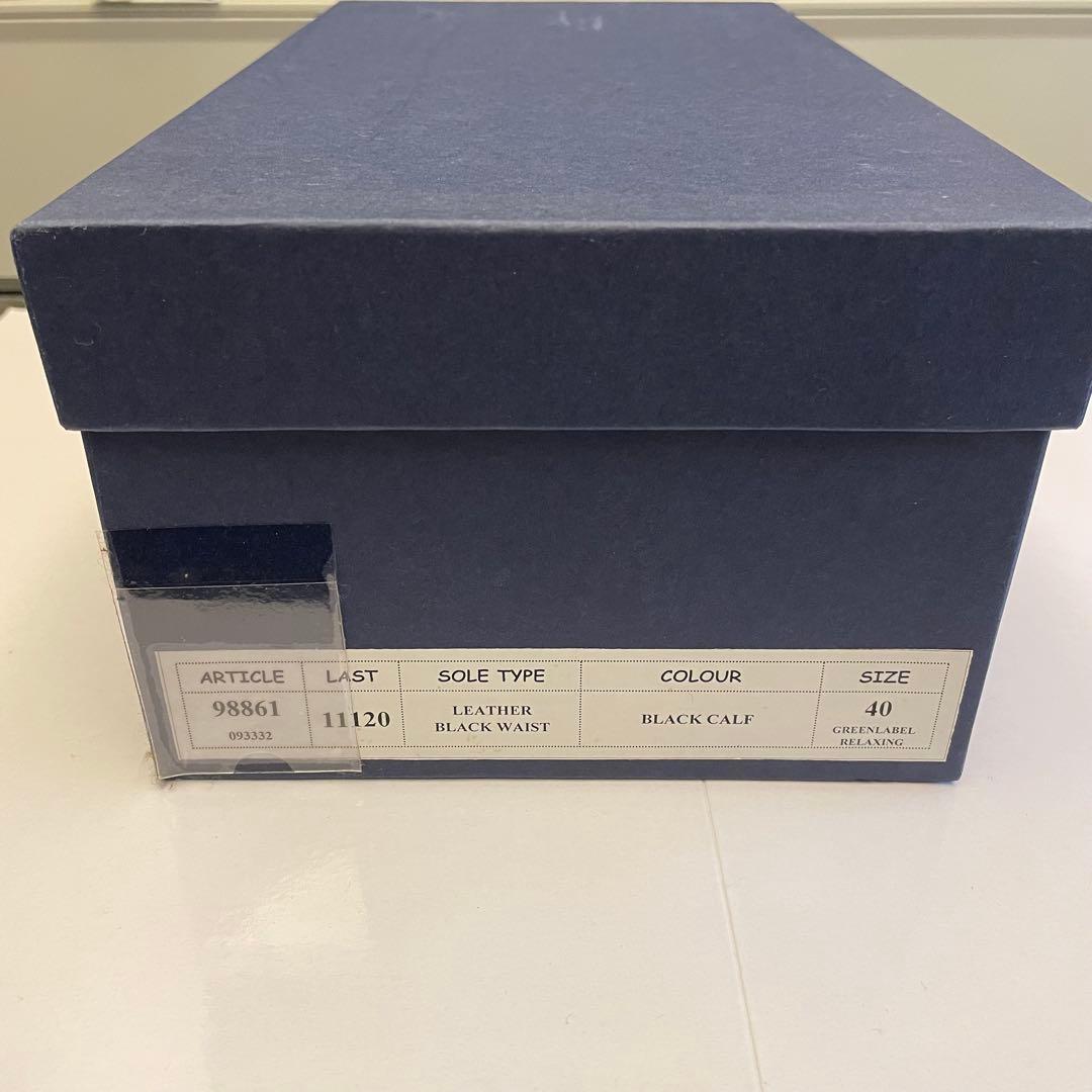 未使用 ジャランスリワヤ 革靴 ストレートチップ 黒 サイズ40