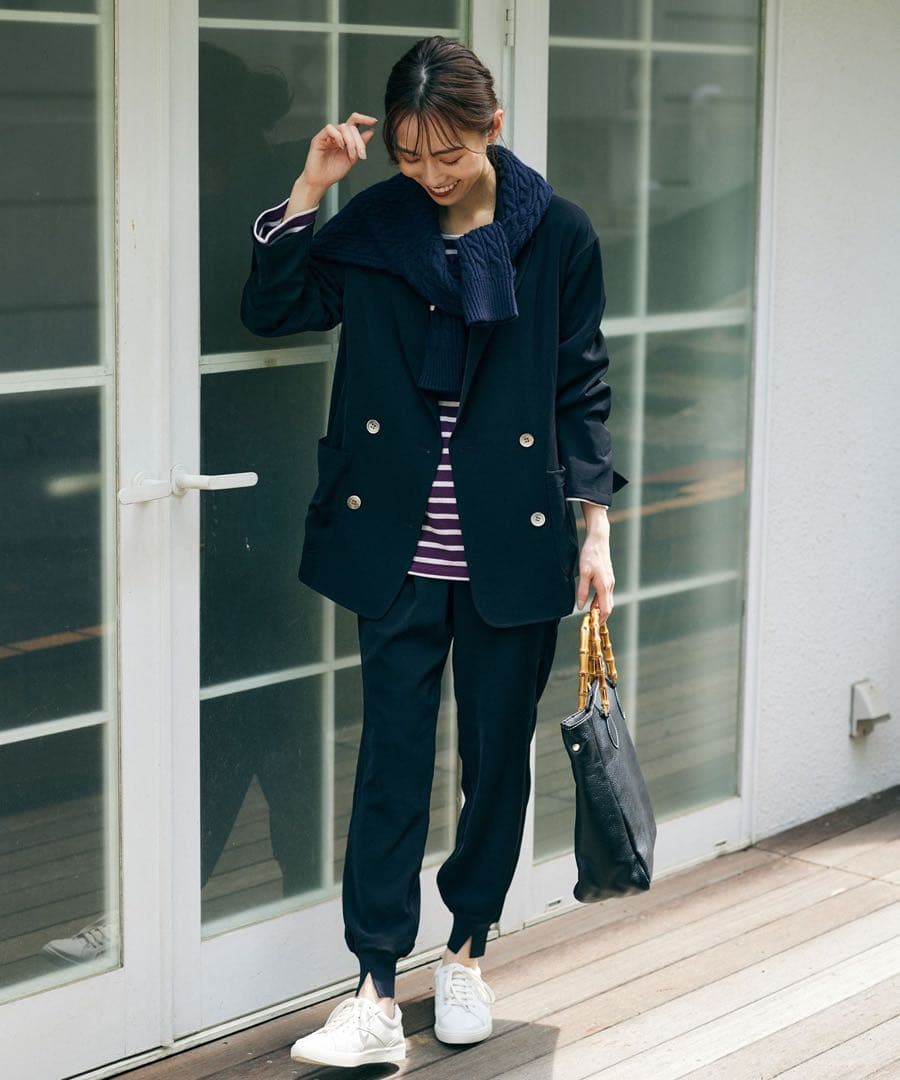 ほぼ新品＊【現在販売中】BARNYARDSTORMダブルクロスジョガーパンツ黒ⅰ