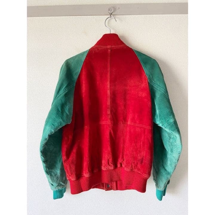 珍カラー vintage LAKELAND ヌバックレザー ジャケット ブルゾン