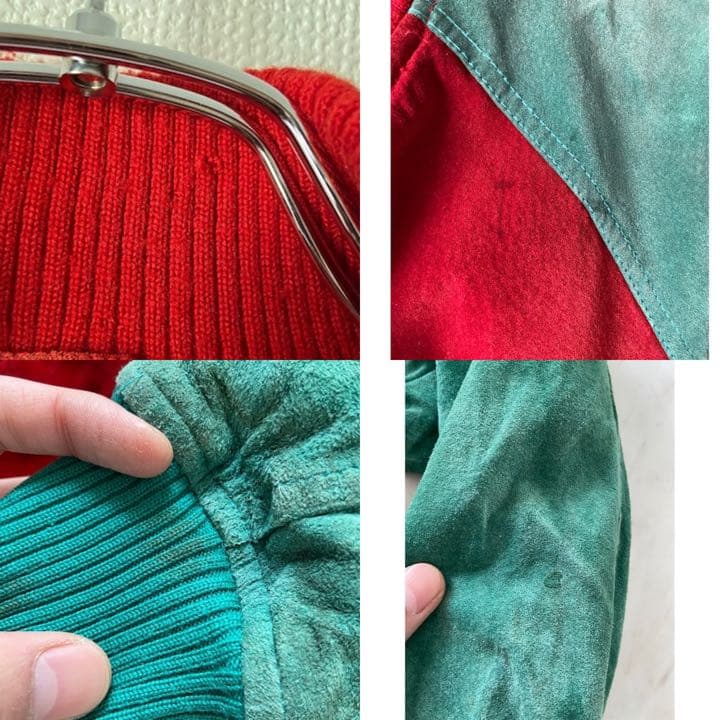 珍カラー vintage LAKELAND ヌバックレザー ジャケット ブルゾン