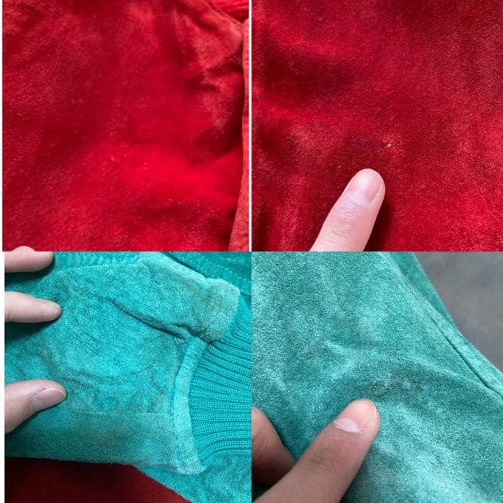 珍カラー vintage LAKELAND ヌバックレザー ジャケット ブルゾン