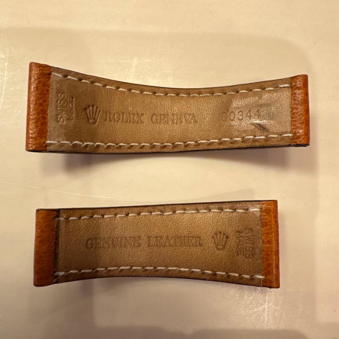 ロレックス純正デイトナ用 レザーベルト バッファロー(ブラウン)