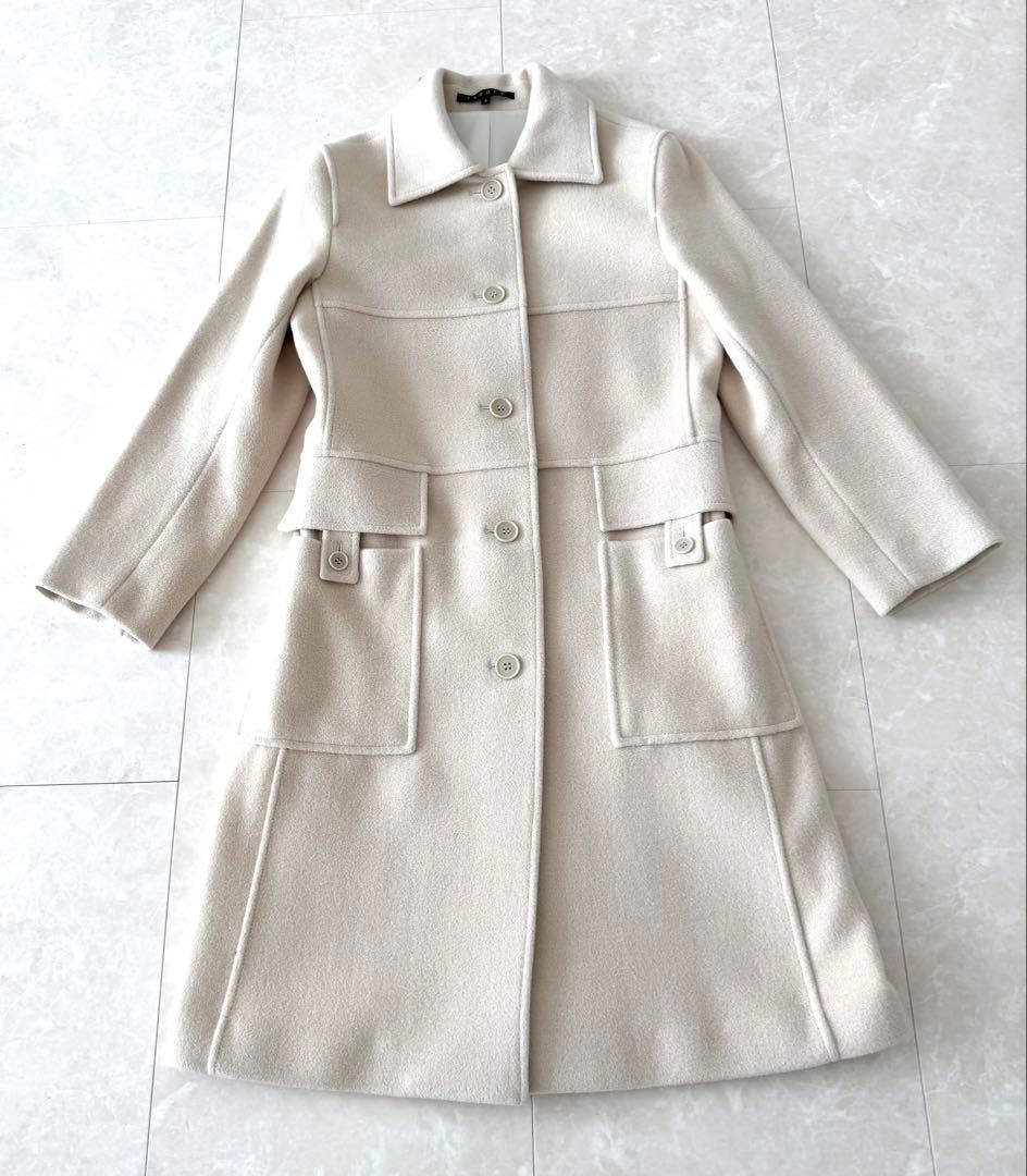 【極美品】セオリーアイボリー コート