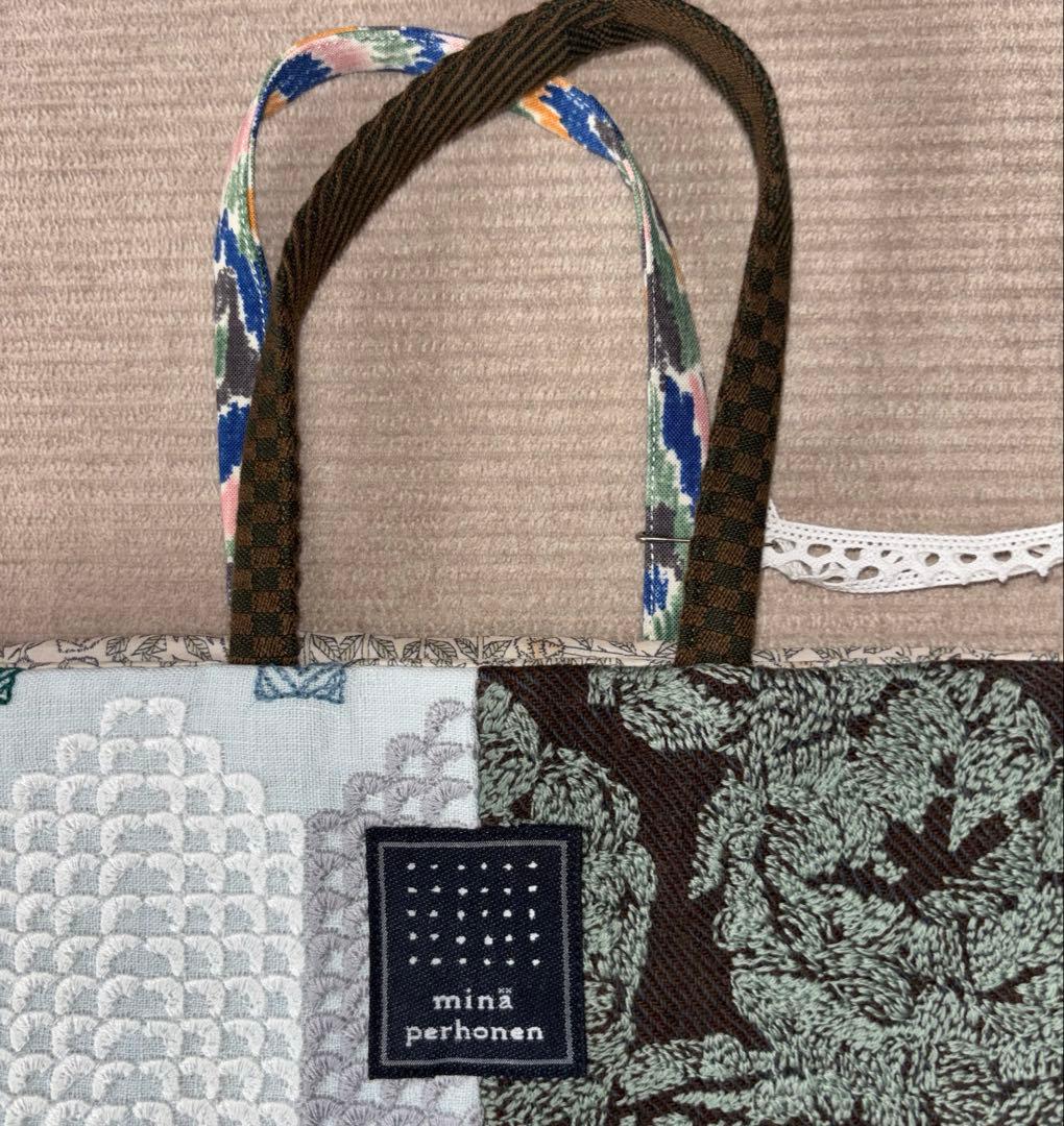 新品タグ付 ミナペルホネン ピース トーストバッグ pollot トートバッグ