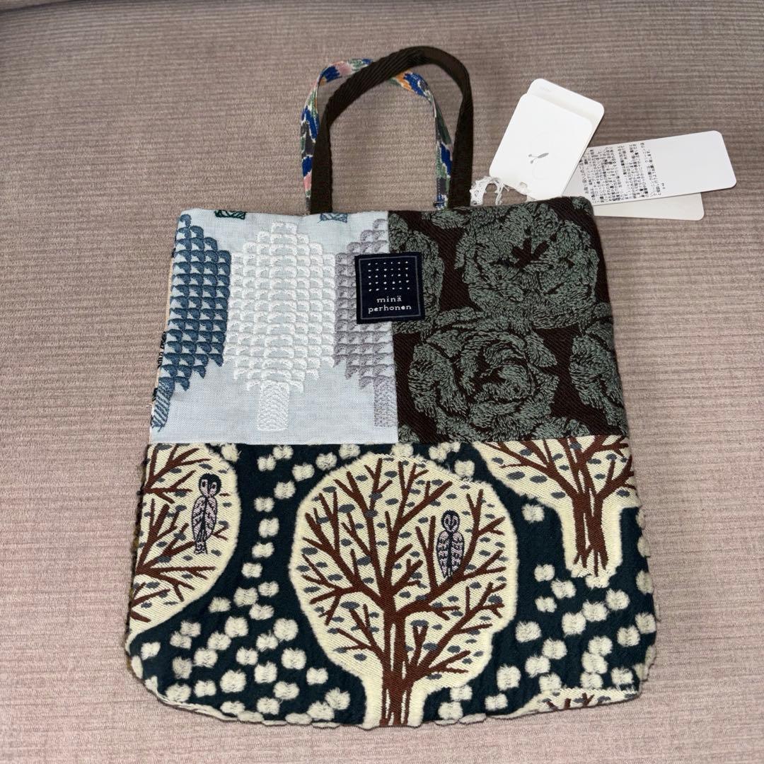 新品タグ付 ミナペルホネン ピース トーストバッグ pollot トートバッグ