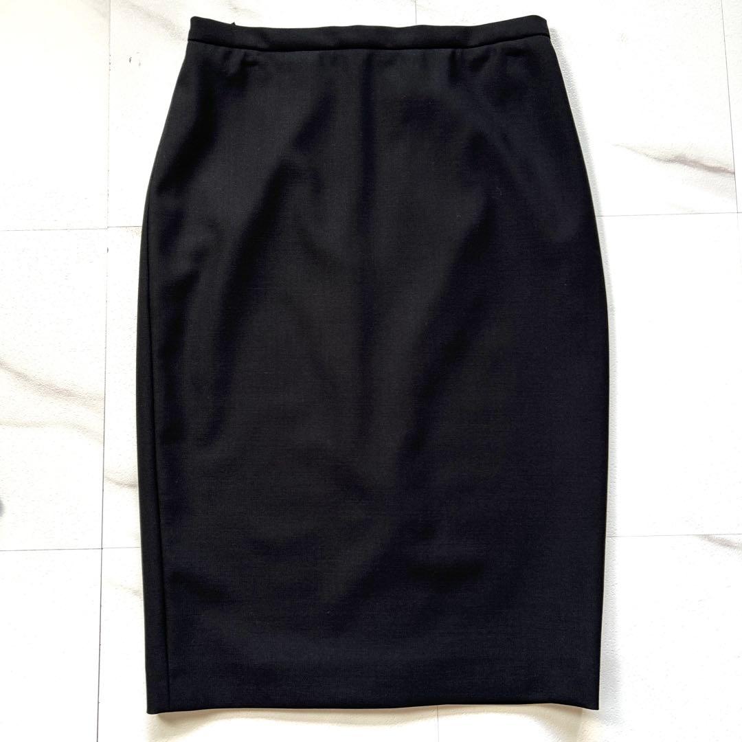 美品 ヴァージンウール セットアップ スーツ 黒 9号相当 MaxMara